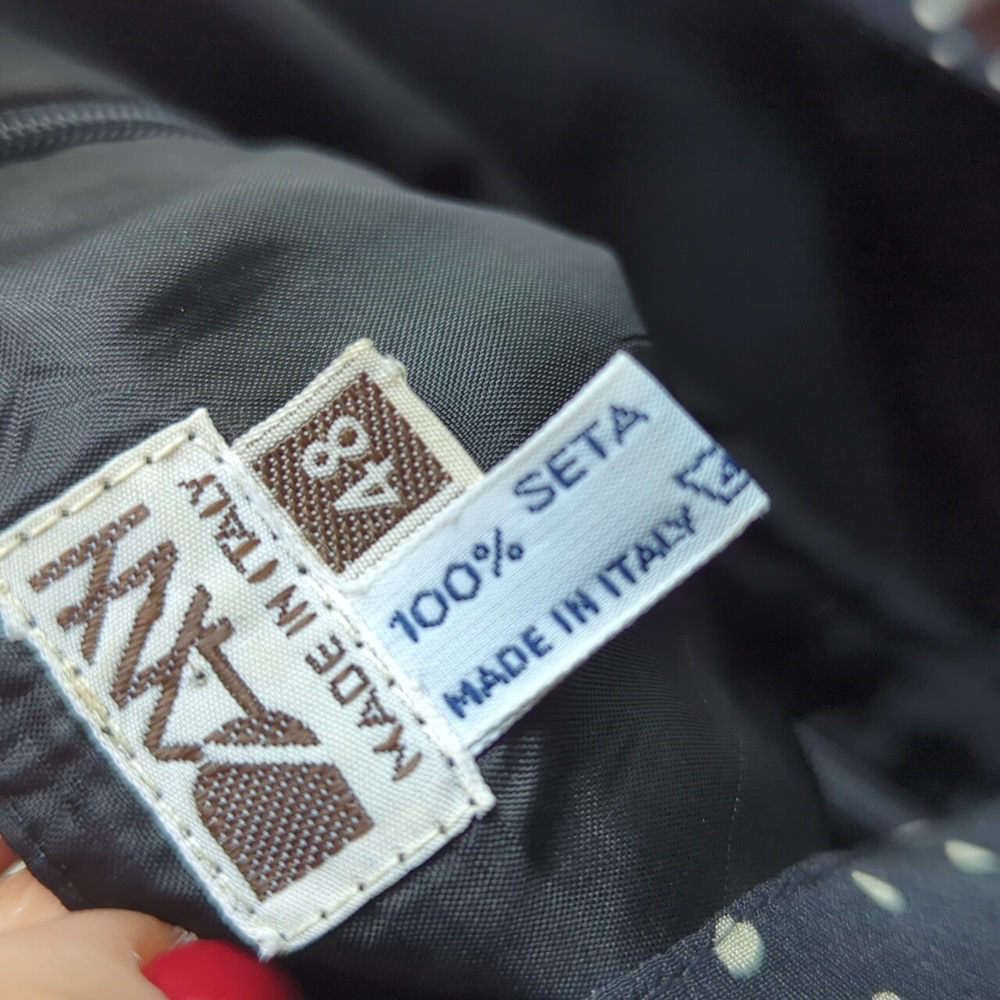 DANY Polkadot Black Skirt Set Made in Italy - Picture 15 of 17